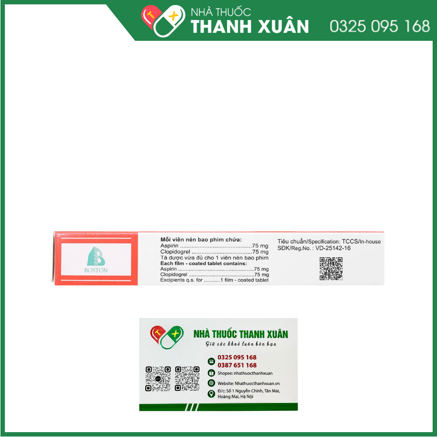 Clopalvix Plus ngừa xơ vữa động mạch, phòng ngừa huyết khối
